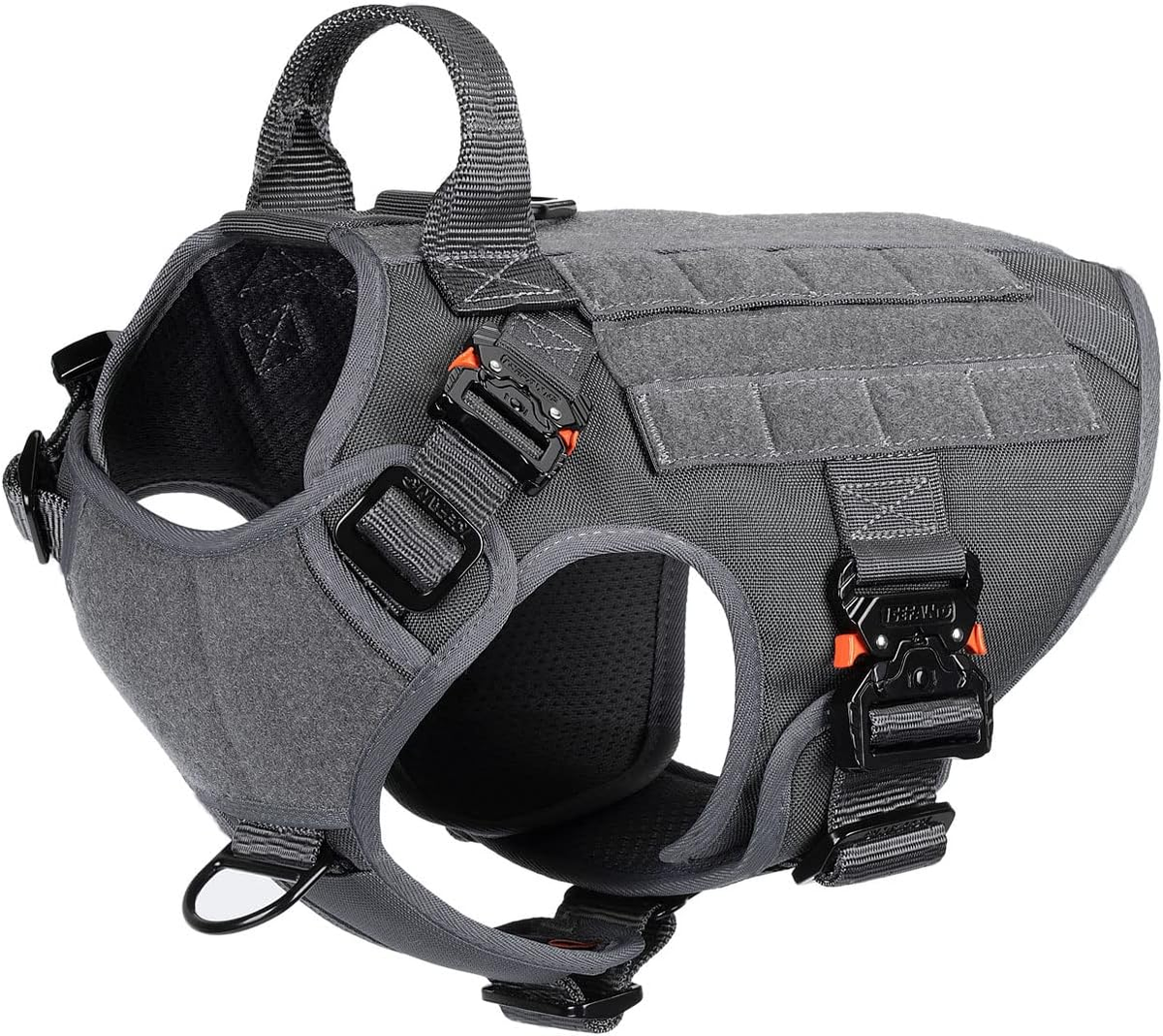 Tactical Dog Harness for Medium Dogs,Full Metal Buckles Dog Vest